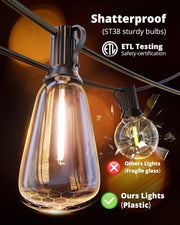 VIPAR_Outdoor_String_Lights_LED_Patio_Lights_IPX5_Waterproof_with_10+1_ST38_Shatterproof_Edison_Bulbs,_2700K_Connectable_Outside_Hanging_Light_for_Porch,_Garden,_Backyard,_Deck,_Balcony,_E12_Base