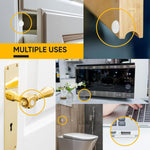 104_Clear_Cabinet_Bumper_Pads_–_Self-Adhesive_Silicone_Buffer_Set_with_4_Shapes_for_Doors,_Drawers_&_Furniture_–_Sound_Dampening_&_Surface_Protection