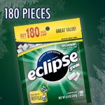 ECLIPSE_Spearmint_Chewing_Gum_Sugar_Free,_Mint_Gum_Bulk_Pack,_8.8_Ounce_(180_Piece_Bag)