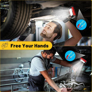 YiaMia_Rechargeable_LED_Magnetic_Work_Light_2_Pack,_Portable_Tool_Gifts_for_Men,_7_Flashlight_Modes_with_Kickstand_and_Carabiner,_USB_Charging_for_Camping,_Hunting,_and_Car_Repairs_(2,_Red)