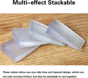 8_Pcs_Clear_Shims,_Shims_for_Leveling_Furniture,_Trimmable_Hard_Wedges_Table_Shims,_Plastic_Wedge_Toilet_Shim,_Furniture_Leveler_Wedges,_Rubber_Texture,_Perfect_for_Level_Uneven_Doors,_Floors