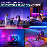 TV_LED_Strip,_3.28ft/6.56ft/9.84ft/13.2ft/16.4ft/32.8ft/50ft/65ft_Smart_RGB_LED_Lights_for_TVs,_Music_Sync_Bluetooth_App_&_Remote_Control,_USB-Powered_for_Gaming,_Bedroom,_PC,_Home_Theater