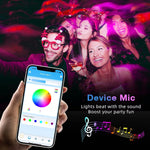 60ft/100ft/120ft_Bluetooth_LED_Strip_Lights,SMD_5050_Music_Sync_LED_Lights_Strip,RGB_Color_Changing_LED_Lights_with_Remote,Smart_Phone_APP_Control,LED_Lights_for_Bedroom,Ceiling,Room_DIY