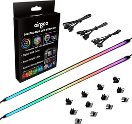 airgoo_Addressable_RGB_PC_LED_Strip,_AG-NEON-LS1_Diffused_Silicon_Rubber_Tube_Neon_Strip,_for_5V_3-pin_argb_Header_or_AG-DRGB16_SignalRGB_Controller(Not_Included),_Come_with_Magnetic_Brackets