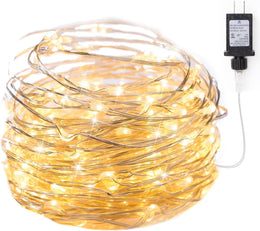 Minetom_Fairy_Lights_Plug_in,_LEDs_Waterproof_Silver_Wire_Firefly_Lights,_Adaptor_Included,_Starry_String_Lights_for_Wedding_Indoor_Outdoor_Christmas_Patio_Garden_Decoration