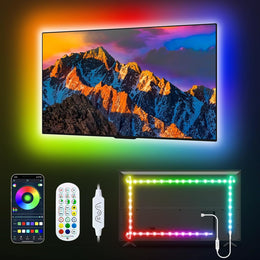 Daymeet_RGBICW_LED_Strip_Lights_for_TV_(9.8FT–32.8FT),_Music_Sync_Bluetooth_APP_Control,_USB_Powered_TV_Backlight_for_32