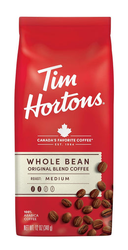 Tim_Hortons_Whole_Bean_Original,_Medium_Roast_Coffee,_Made_with_100%_Arabica_Beans,_12_Ounce_Bag