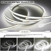 5v_COB_Led_Strip_Lights_USB_Powered_Cool_White/Natural_White/warm_white/Pink_CRI93+_6ft_Led_Tape_Light_with_Dimmer,_10W/2meter_Flexible_&_Dimmable_COB_Strips_for_Sewing_Machine_Desk_Cabinet_DIY_Lighting_Decor