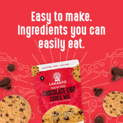 Lakanto_Sugar_Free_Chocolate_Chip_Cookie_Mix_-_Sweetened_with_Monk_Fruit_Sweetener,_Gluten_Free,_Keto_Diet_Friendly,_Vegan,_2g_Net_Carb,_Almond_Flour,_Sea_Salt_(12_Cookies)