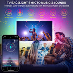 HOUHUI_TV_LED_Lights_13Ft/32.8ft,_RGB_LED_Strip_Lights_for_32-65in_TV_Backlight,_App_Control_Strips_Light_Sync_to_Music,_USB_Bias_LED_Strip_Lighting_for_Bedroom_Home_Room_PC_Monitor_Gaming_Lights_Cabinet