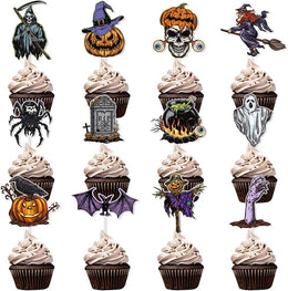 36_PCS_Halloween_Cupcake_Toppers_Vintage_Halloween_Decorations,_Cupcake_Decorations_Party_Decoration,_Cake_Picks_Theme_Cake_Party_Supplies_Decor
