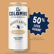 La_Colombe_Vanilla_Draft_Latte_-_9_Fl._Oz._4_Pack_-_100%_Arabica,_Single-Origin,_Brazilian_Cold_Brew_Coffee_with_Lactose-Free_Foamy_Milk,_Premium_Coffee_On_the_Go,_115mg_Natural_Caffeine