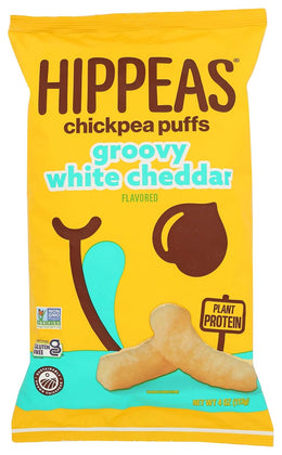 Hippeas_Chickpea_Puffs,_Vegan_White_Cheddar,_4_Ounce_(Pack_of_1),_4g_Protein,_3g_Fiber,_Vegan,_Gluten-Free,_Crunchy,_Plant_Protein_Snacks