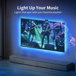 KSIPZE_RGB_LED_Strip_Lights_for_TV_(9.6FT–16.5FT),_Music_Sync_Bluetooth_APP_&_Remote_Control,_USB_Powered_TV_Backlight_for_32