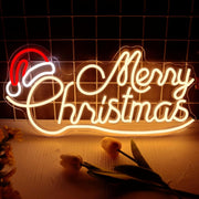 Allball_Merry_Christmas_Neon_Signs_for_Wall_Decor,_LED_Santa_Hat_Neon_Light_USB_Powered,_for_Christmas_Party_Gift_Birthday_Party_Bar_Living_Room_Bedroom_Children'S_Room_Wall_Decor(16.8_*_8.2_In)