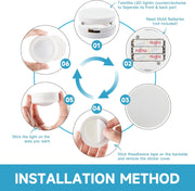 LED_Puck_Lights_with_Remote_Control,_Wireless_Under_Cabinet_Lighting,Color_Changing_Lights_with_Dimmer_and_Timer,_AAA_Battery_Operated_Powered_Push_Night_Lights_(3_Pack_White)