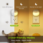 AUVON_Plug_in_Night_Light_with_Motion_Sensor_and_Dusk_to_Dawn_Sensor,_Mini_Warm_White/Cool_White_LED_Nightlight_with_1-50_lm_Adjustable_Brightness_for_Bathroom,_Hallway,_Stairs,_Bedroom,_Kitchen,_4_Packs