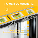 9_Inch_Torpedo_Level,_Magnetic_Box_Level_with_45°/90°/180°_Bubbles,_Shock_Resistant_Bubble_Level_Tool_for_Measuring