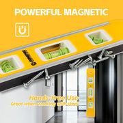 9_Inch_Torpedo_Level,_Magnetic_Box_Level_with_45°/90°/180°_Bubbles,_Shock_Resistant_Bubble_Level_Tool_for_Measuring