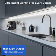 maylit_Under_Cabinet_LED_Strip_Lighting_Hardwired_24in/48in/72in,_Ultra_Bright_Small_LED_Light_Bar,_6000K_Cool_White,_110V-120V_Wired_Lights_for_Kitchen_Cabinet,_Counter,_Workbench,_Desk,_Closet,_Shelf,_Indoor