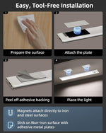 10inch/12_inch_Under_Cabinet_Lights,_Motion_Sensor_Light_Indoor,_Wireless_Closet_Lights,_1800mAh_Rechargeable_Battery,_Magnetic,_5_Levels_Dimmable,_Under_Counter_Lights_for_Kitchen,_Bathroom_(2_Pack)