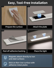 10inch/12_inch_Under_Cabinet_Lights,_Motion_Sensor_Light_Indoor,_Wireless_Closet_Lights,_1800mAh_Rechargeable_Battery,_Magnetic,_5_Levels_Dimmable,_Under_Counter_Lights_for_Kitchen,_Bathroom_(2_Pack)