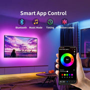KSIPZE_RGB_LED_Strip_Lights_for_TV_(9.6FT–16.5FT),_Music_Sync_Bluetooth_APP_&_Remote_Control,_USB_Powered_TV_Backlight_for_32