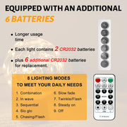 6PCS_Fairy_Lights_Battery_Powered_with_Remote,_7ft_20LEDs_Twinkle_Mini_Lights_with_Timer,_Waterproof_Small_Silver_Wire_Firefly_Starry_for_DIY_Wedding_Party_Christmas
