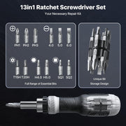 13-in-1_Ratchet_Screwdriver_Set_Tool_All_in_One,_[Built_to_Last]_Multi_Screw_Driver_Set_Kit,_Flat_Head,_Philips,_Torx,_Hex,_Square,_Repair_Kit,_Man_Gift_Nut_Driver