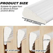 118_Inch_Wedge-Shape_Weather_Stripping_Door_Seal,Windows_and_Doors_Insulation,Self_Adhesive_Insulation_Foam_Anti-Collision_Strip,Weatherstrip_Tape_for_Door_Soundproofing,Noise_Drafts_Blocker,White