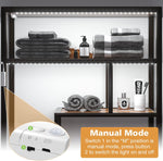 WOBANE_Motion_Sensor_Stair_Strip_Lights,Rechargeable_Motion_Activated_Closet_Light,Battery_Powered_LED_Strip,60_LEDs_Homelife_Bar_for_Bed,Pantry,Counter,Night_Light,Cabinet,6.56ft/16.4ft