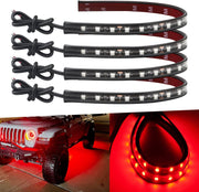 Keiurot_12V_Led_Light_Strip_32CM_Waterproof_LEDs_Light_Strips_for_Cars_Motorcycles_Golf_Cart_Interior_&_Exterior_Marine_Boat_Red/Blue/Green/ICE_Blue/White/Pink/Amber__Led_Strip_Lights_5050_18SMD,Pack_of_4
