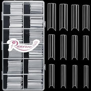 Ranrose_Long_Straight_Nails_Tips,_Full_Cover_Gel_x_Nail_Tips_for_Acrylic_Nails_Professional_12_Size_Pre-shaped_XXL_Straight_Shape_False_Nail_Half_Matte_Fake_Nail_for_DIY_Press_On_Nail_Extensions