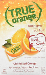 TRUE_ORANGE_Water_Enhancer_(32_Packets)_|_Zero_Calorie_Water_Flavoring_|_For_Water,_Bottled_Water,_Iced_Tea_&_Recipes_|_Water_Flavor_Packets_Made_with_Real_Oranges