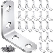 20PCS_L_Bracket_Corner_Brace_Sets,_Stainless_Steel_L_Brackets_for_Wood_Shelves,_90_Degree_Right_Angle_Bracket_with_80_Screws,_Metal_Corner_Brackets_for_Furniture_Cabinet_Drawer_Chair_(1.57x1.57_in)