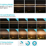 LED_Grow_Light_Strips_for_Indoor_Plants_Full_Spectrum_3500K,_96_LEDs_Plant_Light_Bar_with_3/9/12H_Timer,_10_Dimmable_Levels_for_Seedling_Succulent,_13_Inches_1_Head/2_Head/3_Head/4_Head