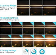 LED_Grow_Light_Strips_for_Indoor_Plants_Full_Spectrum_3500K,_96_LEDs_Plant_Light_Bar_with_3/9/12H_Timer,_10_Dimmable_Levels_for_Seedling_Succulent,_13_Inches_1_Head/2_Head/3_Head/4_Head