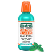 TheraBreath_Plaque_Control_Mouthwash,_Cool_Mint,_Pre-Brush_Rinse,_16_Fl_Oz_Oral_Antibacterial_Gentle_Pack_Sensitive_Vegan