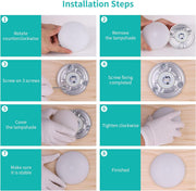 2/4/5_Pack_RV_LED_Ceiling_Puck_Light_RV_Boat_Interior_Light_DC_12V_Surface_Mount_Ceiling_Dome_Light,_4.5W_Panel_Downlight_for_Camper_Van_Travel_Trailer_Motorhome(Cool_White/Warm_White)