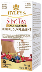 Hyleys_Slim_Tea_5_Flavor_Assortment_-_Weight_Loss_Herbal_Supplement_Cleanse_and_Detox_-_25_Tea_Bags_(1_Pack)