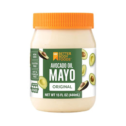 BetterBody_Foods_Avocado_Oil_Mayonnaise,_Non-GMO_Mayo_Spread_Made_with_Cage-Free_Eggs,_Paleo_(15_Ounces)