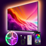 PSTAR_LED_Lights_for_TV_Led_Backlight,_3.28FT/9.84FT/16.4ft/32.8FT/50FT/65.6FT_Music_Sync_RGB_Strip_Lights_with_Remote_&_App_Control,_USB_Powered_for_TVs,_Computer,_Bedroom,_Gaming_Setup,_Home_Cinema