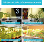 LED_Grow_Light_Strips_for_Indoor_Plants_Full_Spectrum_3500K,_96_LEDs_Plant_Light_Bar_with_3/9/12H_Timer,_10_Dimmable_Levels_for_Seedling_Succulent,_13_Inches_1_Head/2_Head/3_Head/4_Head