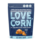 LOVE_CORN_Sea_Salt_|_Delicious_Crunchy_Corn_Natural_Snack_|_4_Ounce_x_1_Bag_|_Non-GMO,_Low-Sugar,_Gluten-Free,_Plant_Based,_Vegan,_Low_Sugar