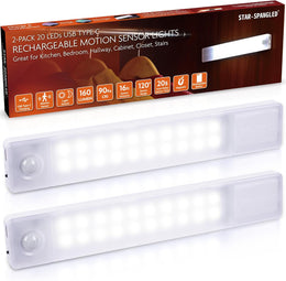 STAR-SPANGLED_Under_Cabinet_Lighting_Rechargeable,_8_inch_Motion_Sensor_Lights_Indoor_Battery_Operated,_USB_Stick_on_LED_Magnetic_Closet_Light_for_Counter,_Stairs,_Kitchen,_Cool_White/Warm_White,_2_Pack