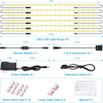 JUSJUBR_LED_Lights_for_Shelves,_6_PCS_20_Inch_Dimmable_Flexible_COB_LED_Strip_Lights_for_Cabinet,_Display_Case,_Bookshelf,_Kitchen,_Wardrobe_and_Closet,_Under_Cabinet_Lighting_Cold_White_6000K