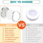 Single_LED_Puck_Light_for_Under_Obove_Cabinet_Counter_Bar_Shelf_Back_Lighting,_120V_Electric_Direct_Wall_Plug_in,_Handy_On_Off_Switch,_Black_Cables,_2_Packs,_Warm_White/Daylight