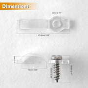 100_Pack_Strip_Light_Mounting_Brackets,Fixing_Clips,One-Side_Fixing,100_Screws_Included_(Ideal_for_10mm_Wide_Waterproof_Strip_Lights)