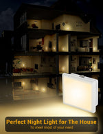 JandCase_Night_Lights_Plug_into_Wall_2_Pack,_Plug_in_Night_Light_with_Dusk-to-Dawn_Light_Sensor,__Warm_White/Daylight/Red/Amber/Blue_White_0.3W,_LED_Nightlight_for_Bathroom,_Adult,_Hallway