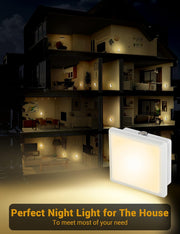 JandCase_Night_Lights_Plug_into_Wall_2_Pack,_Plug_in_Night_Light_with_Dusk-to-Dawn_Light_Sensor,__Warm_White/Daylight/Red/Amber/Blue_White_0.3W,_LED_Nightlight_for_Bathroom,_Adult,_Hallway